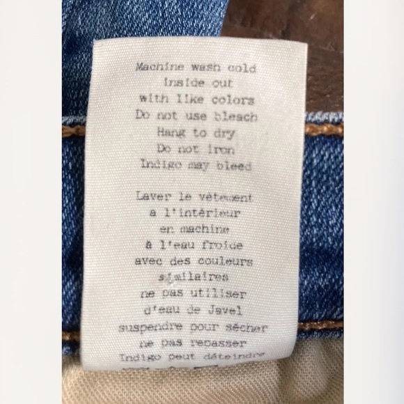 RAG & Bone Frayed Skinny Jeans Women's Size 27 High-rise Blue Wash Denim - Picture 8 of 10